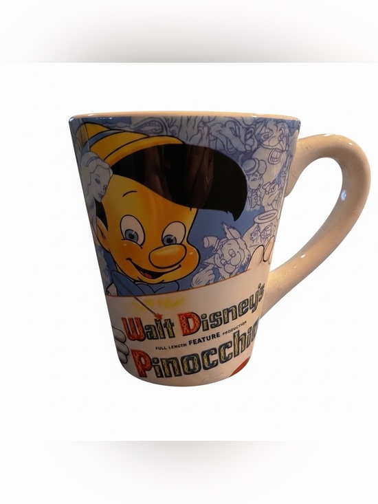 Disney Other - Walt Disney Pinocchio Movie Poster Ceramic 15 oz Mug